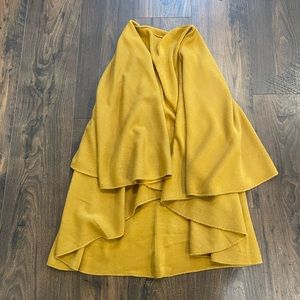 Mustard Cowl Vest/Shrug - One Size